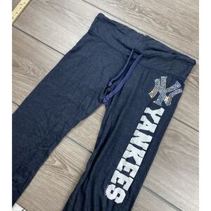 Soft As A Grape Women's MLB New York Yankees Pull On Sweatpants Blue Size Large